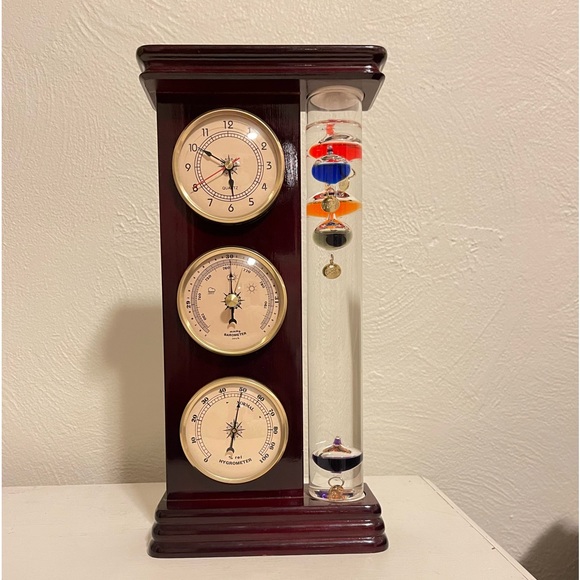 Accents Galileo Weather Station With Clock Barometer And Thermometer Poshmark
